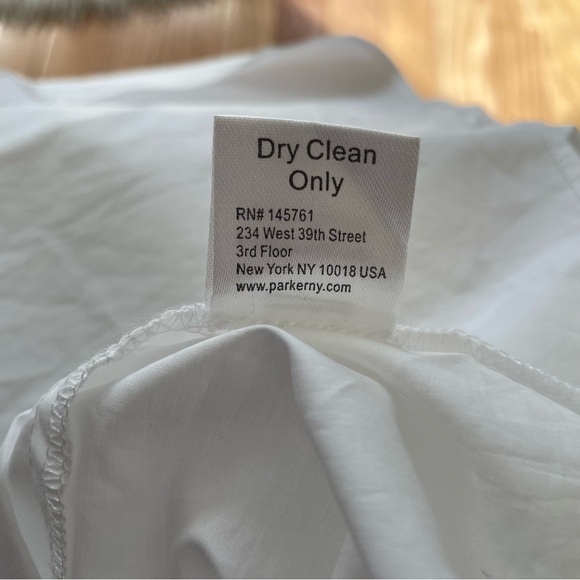 Parker White Off the Shoulder Multicolor Embroidery Smocked Yasmin Blouse Size S - Picture 10 of 12